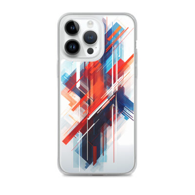 Abstract Red Lines Clear Case for iPhone®