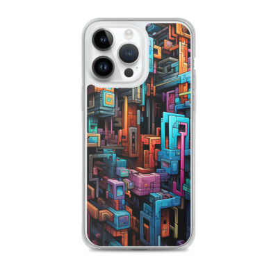 Abstract Cubes Emerging Together Clear Case for iPhone®