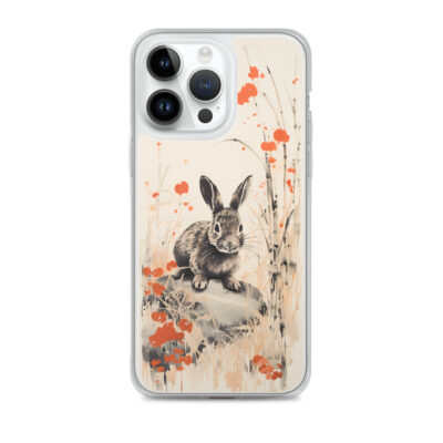 Rabbit Sitting On A Rock Clear Case for iPhone®