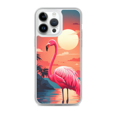 Flamingo In The Sunset Clear Case for iPhone®