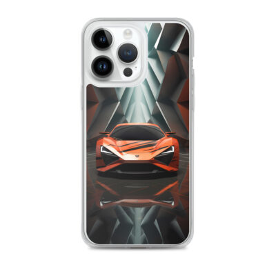 Super Car Parked In A Glass Garage Clear Case for iPhone®