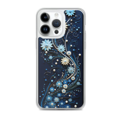 Blue Flowers Clear Case for iPhone®