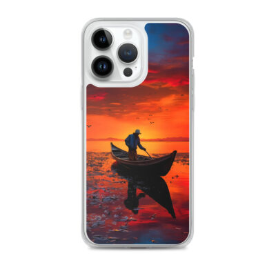 Landscape With A Man In A Boat Clear Case for iPhone®