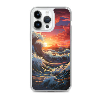 Landscape Of An Ocean Waves Clear Case for iPhone®