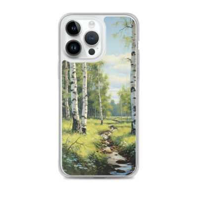 Landscape Of Birch Trees Clear Case for iPhone®
