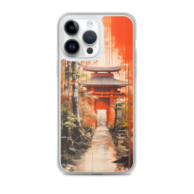Landscape Of A Japanese Bridge Clear Case for iPhone®