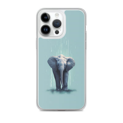 Minimalistic Art Of An Elephant Clear Case for iPhone®