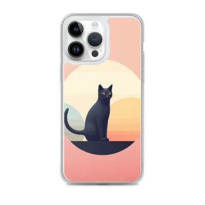 Minimalistic Art Of A Cat Clear Case for iPhone®