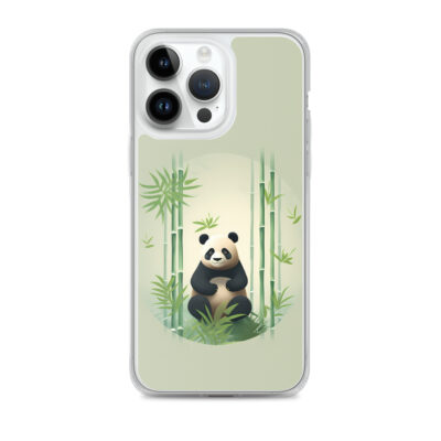 Minimalistic Art Of A Panda Clear Case for iPhone®