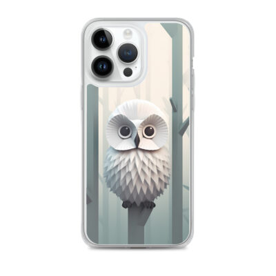Minimalistic Art Of An Owl Clear Case for iPhone®