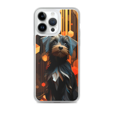 Minimalistic Art Of A Dog Clear Case for iPhone®