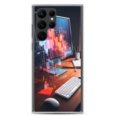 Computer Glitching Clear Case for Samsung®