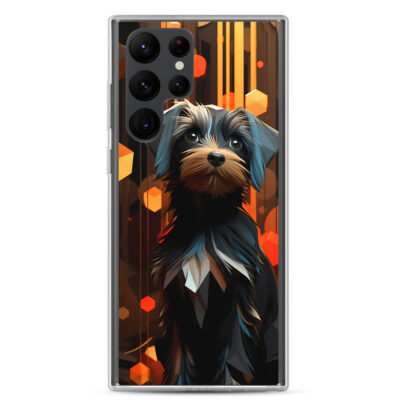 Minimlaistic Art Of A Dog Clear Case for Samsung®