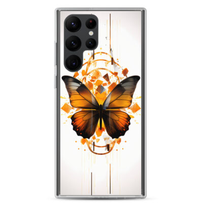 Minimalistic Art Of A Butterfly Clear Case for Samsung®