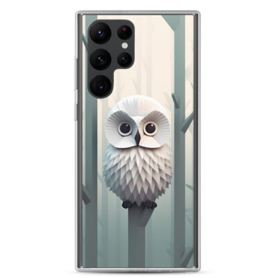 Minimalistic Art Of An Owl Clear Case for Samsung®