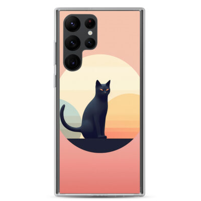 Minimalistic Art Of A Cat Clear Case for Samsung®