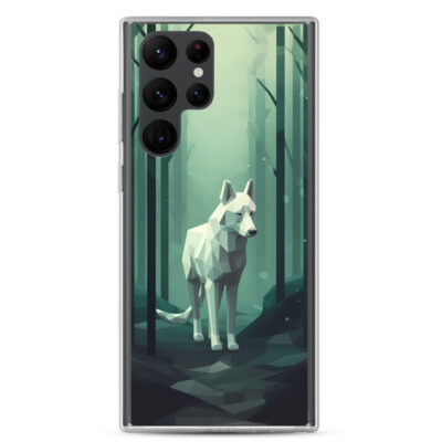 Minimalistic Art Of A Wolf Clear Case for Samsung®