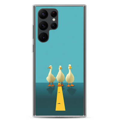 Minimalistic Art Of Ducks On A Highway Clear Case for Samsung®