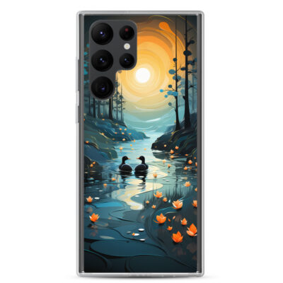 Landscape Of Two Ducks In A River Clear Case for Samsung®