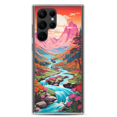 Landscape Of A River And Mountains Clear Case for Samsung®