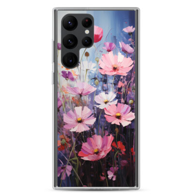 Pink Flowers Clear Case for Samsung®