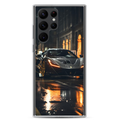 Super Car In A Rainy Night Clear Case for Samsung®