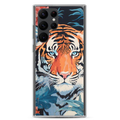 Tiger Sneaking Through Leaves Clear Case for Samsung®