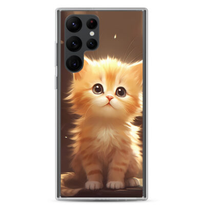 Lightly Orange Cat Clear Case for Samsung®