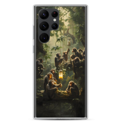 Monkey's In The Forest Sitting On Trees Clear Case for Samsung®