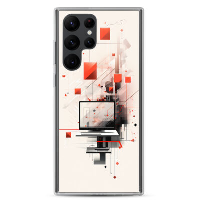 Abstract Computer Clear Case for Samsung®
