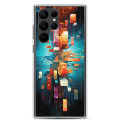 Abstract Cubes Clear Case for Samsung®