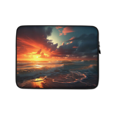 Sunset On The Beach Laptop Sleeve