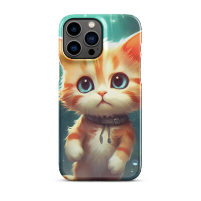 Orange White Kitten Standing Snap case for iPhone®