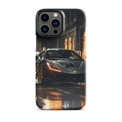 Super Car In A Rainy Night Snap case for iPhone®