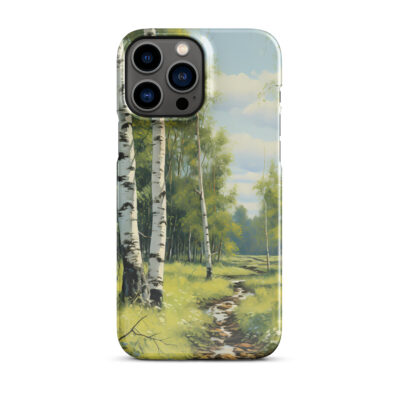 Landscape Of Birch Trees Snap case for iPhone®