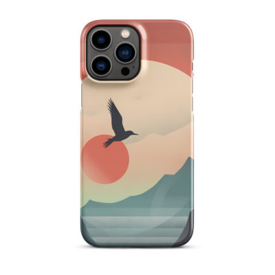 Minimalistic Art Of A Flying Bird Snap case for iPhone®
