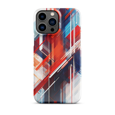 Abstract Red Lines Snap case for iPhone®