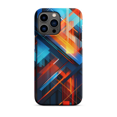 Abstract Blue Lines Snap case for iPhone®
