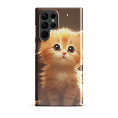 Lightly Orange Cat Sitting And Watching Snap case for Samsung®