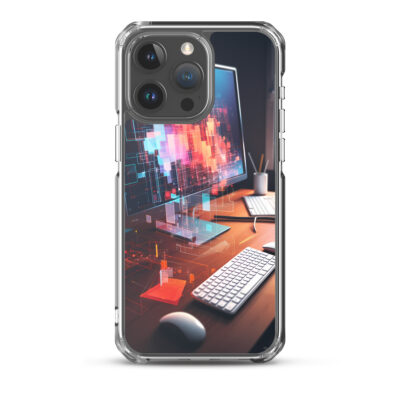 Computer Glitching Clear Case for iPhone®