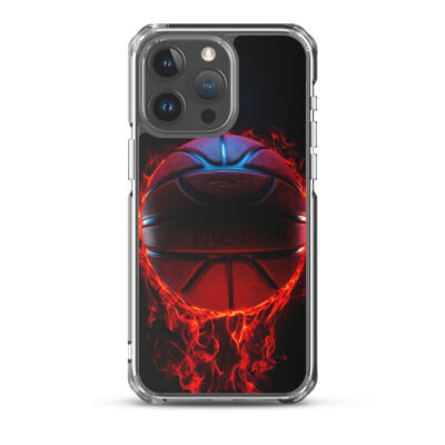 Basketball On Fire Clear Case for iPhone®