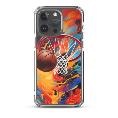 Basketball With Colorfull Paint Job Clear Case for iPhone®