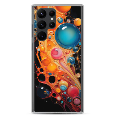 Abstract Drawing with Colorfull Water Droplets Clear Case for Samsung®