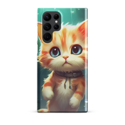 Orange White Kitten Standing Snap case for Samsung®