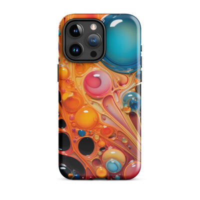 Abstract Drawing with Colorfull Water Droplets Tough Case for iPhone®